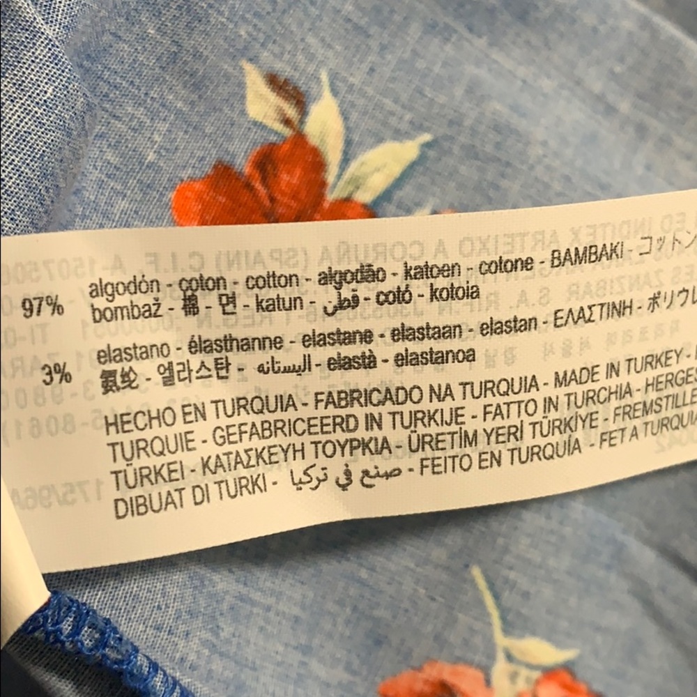 NWT | Zara Floral Print Emma Mini Dress - Picture 7 of 8